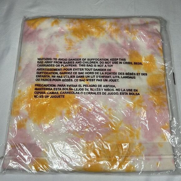 Melrose and Market Orange Frost-Pink Tie Dye Double Strap Tropical Print Medium - Picture 3 of 4